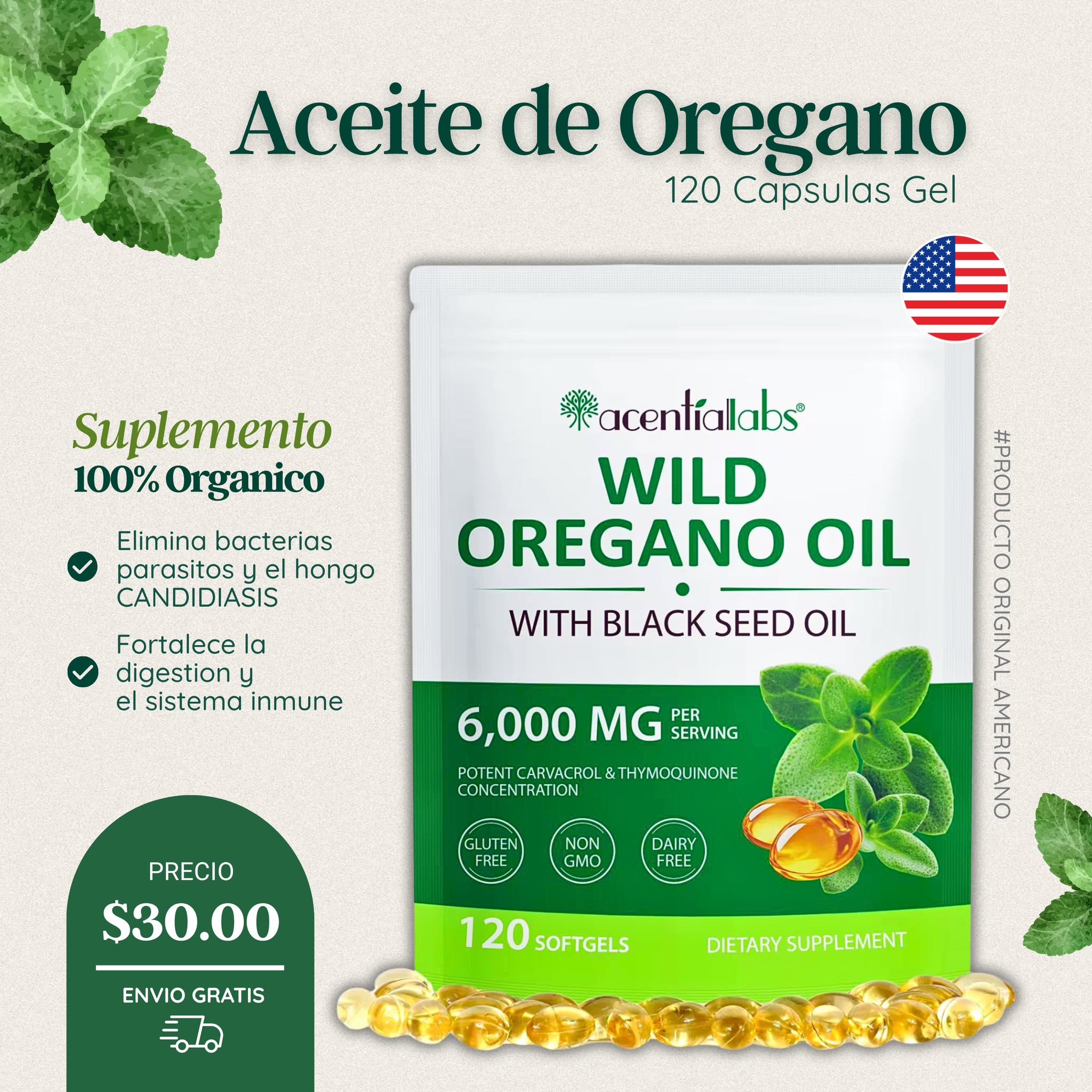 Balance sv Facebook ad: ACEITE OREGANO PROMO