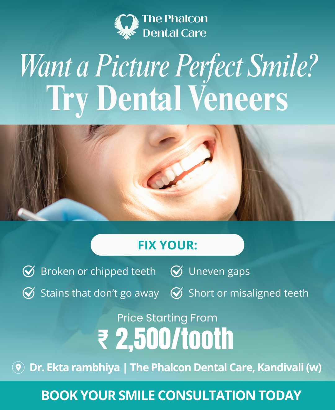 The Phalcon Dental Care Facebook ad from Jun 4, 2026