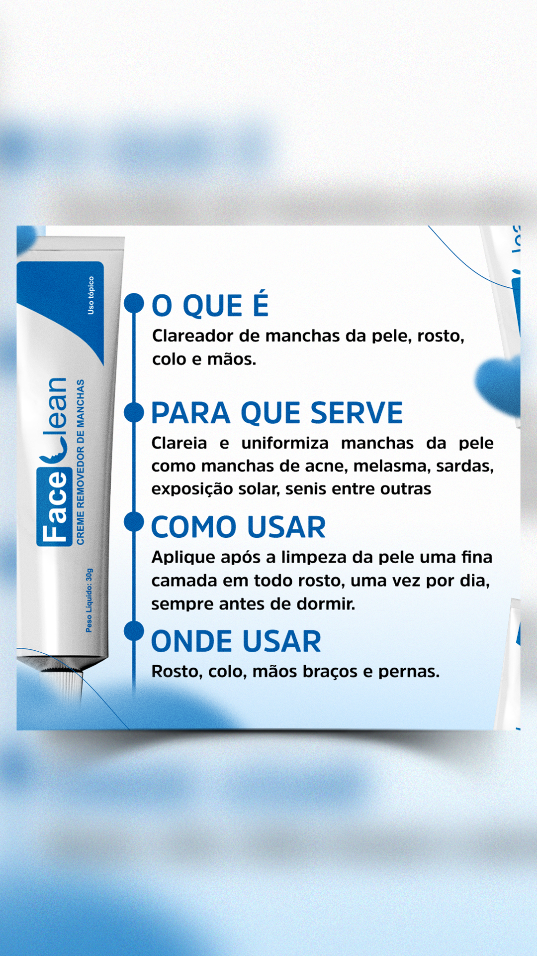 Face Clean Facebook ad from Jul 18, 2023