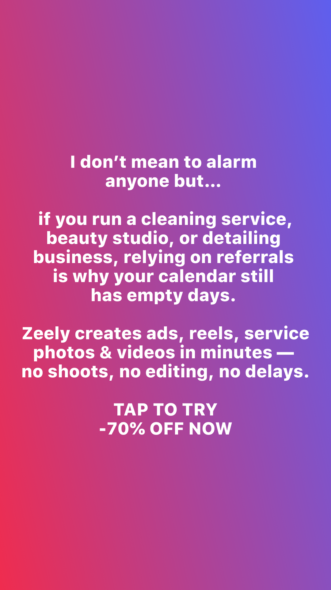 Zeely Facebook ad