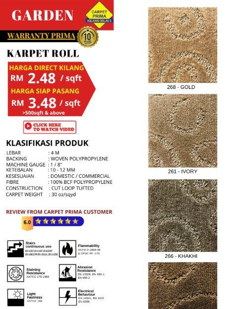 Kilang Carpet Prima Facebook ad: CARPET PRIMA SENTIASA TERMURAH