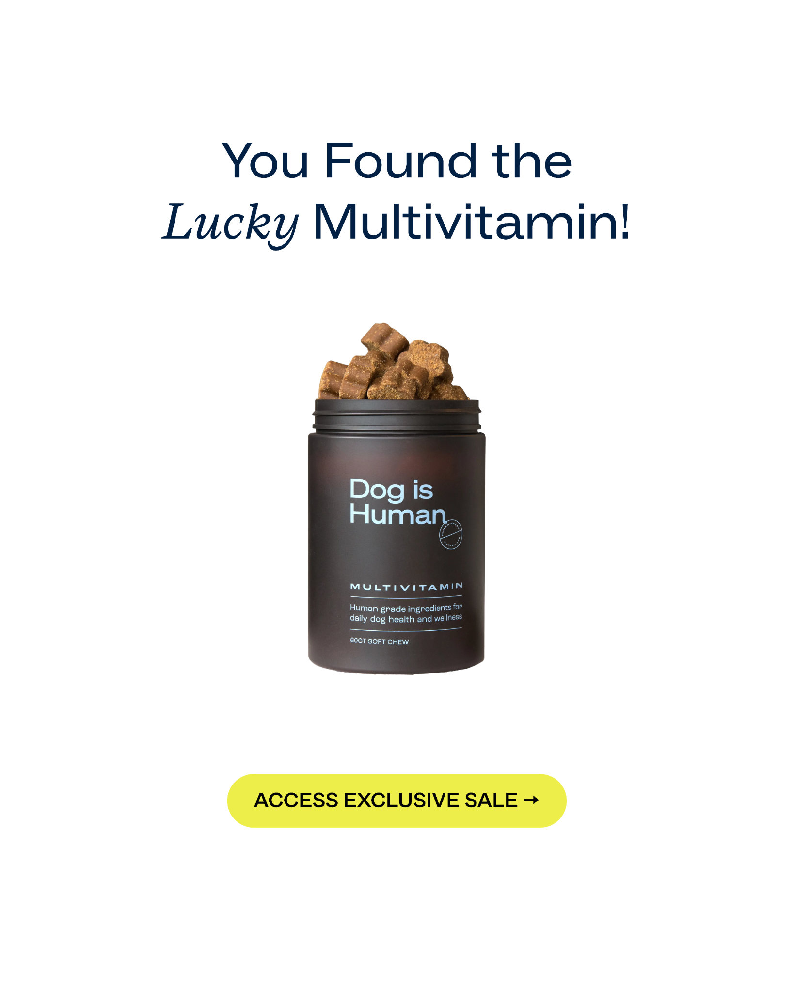 Dog is Human Facebook ad