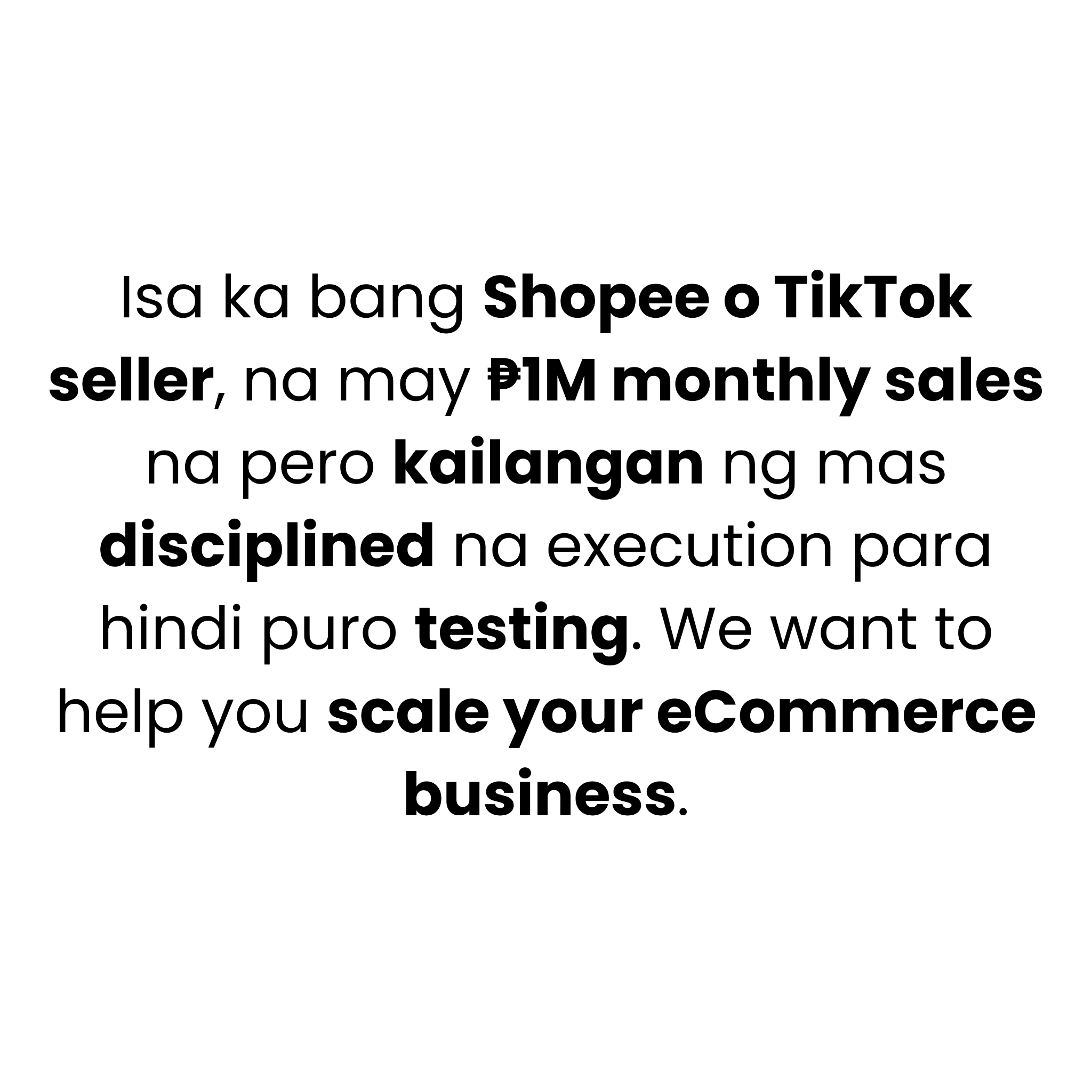 ECOM Accelerator Facebook ad