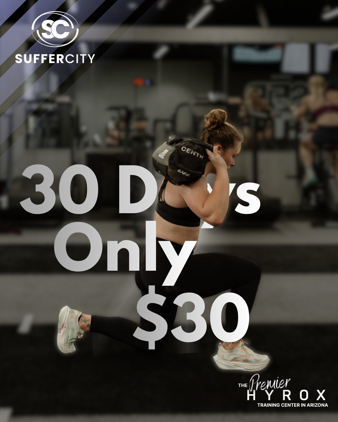 Suffer City Facebook ad: $30 for 30 Days | The Hyrbid Capitol