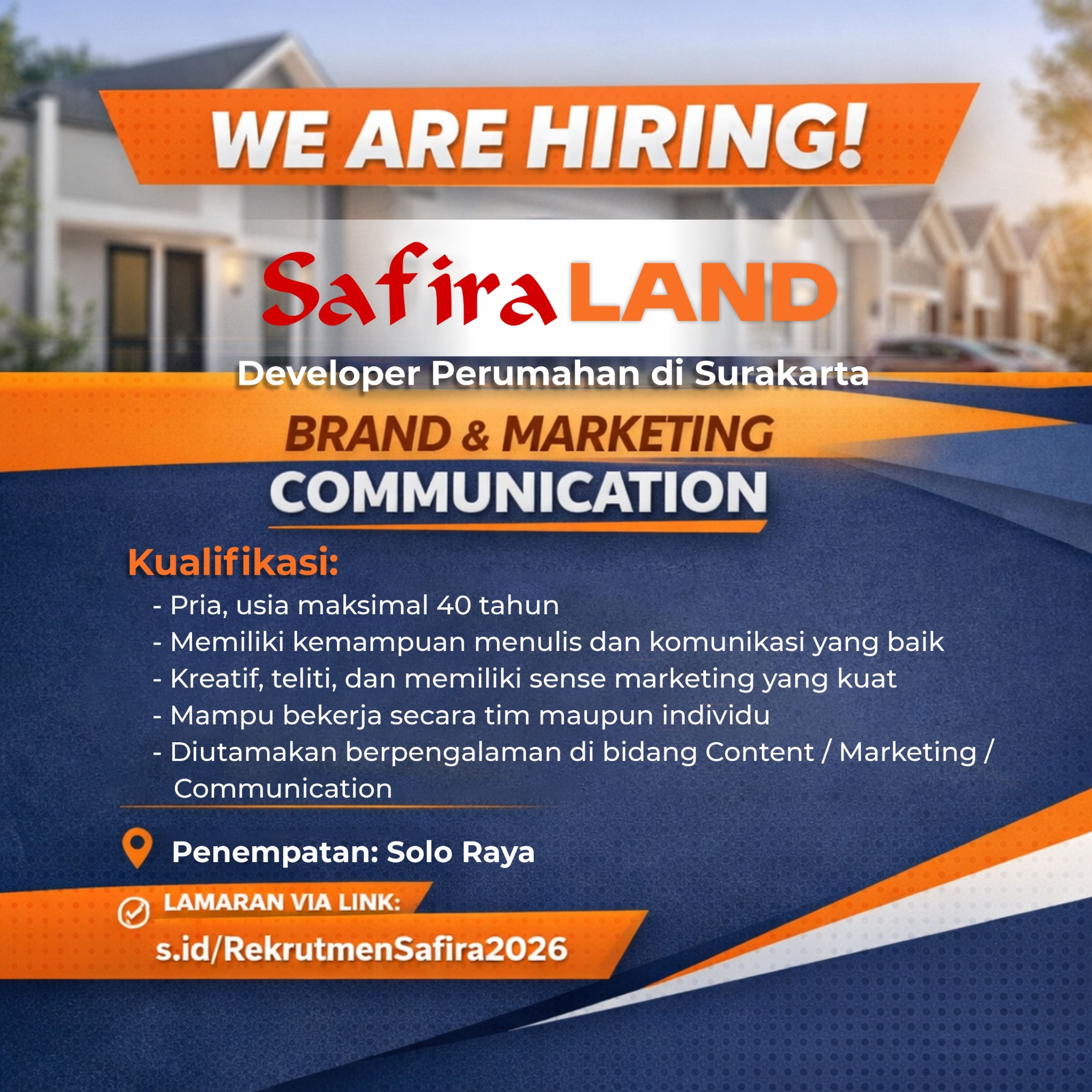 Safira Mojolaban Facebook ad: Lamar Sekarang