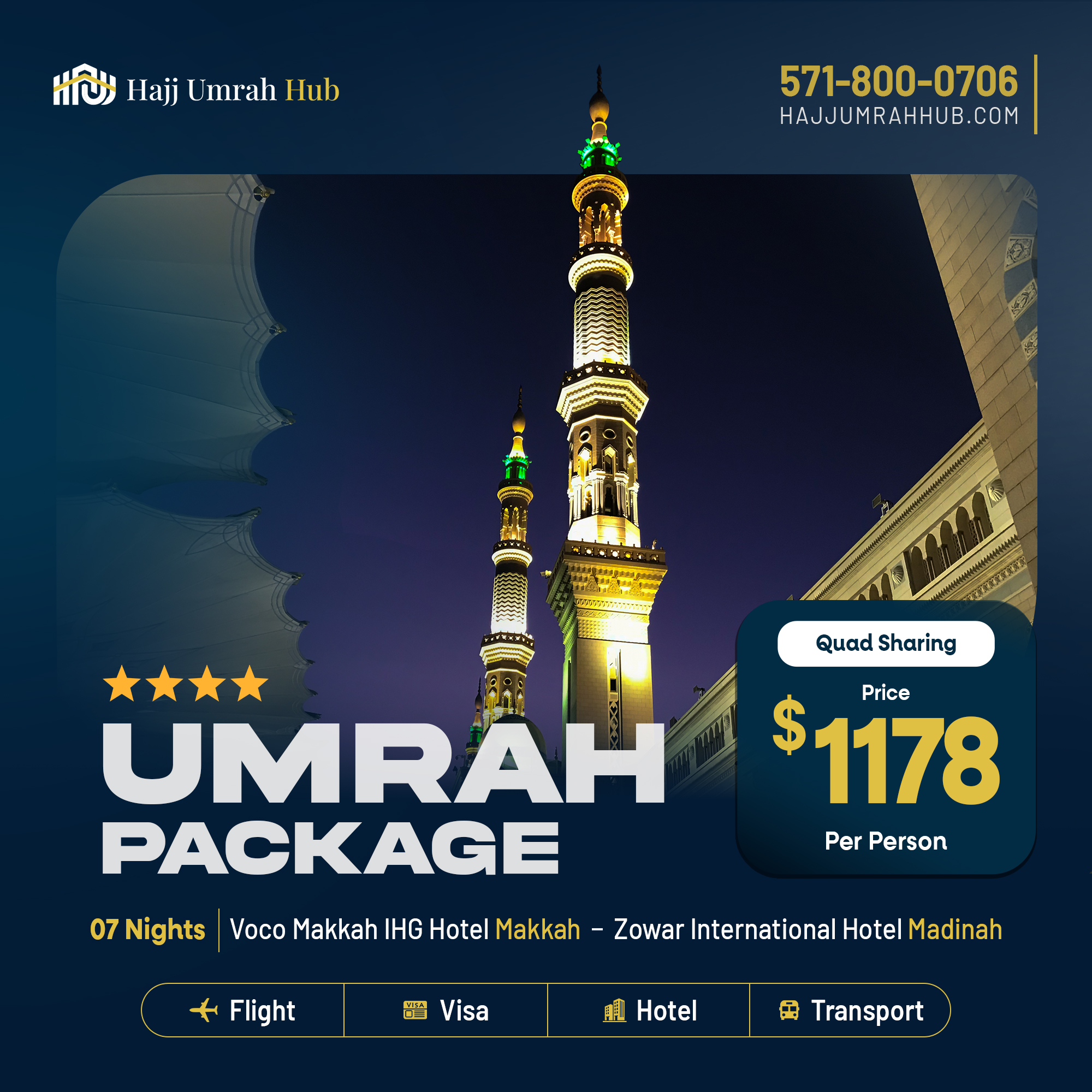 Hajj Umrah Hub USA Facebook ad