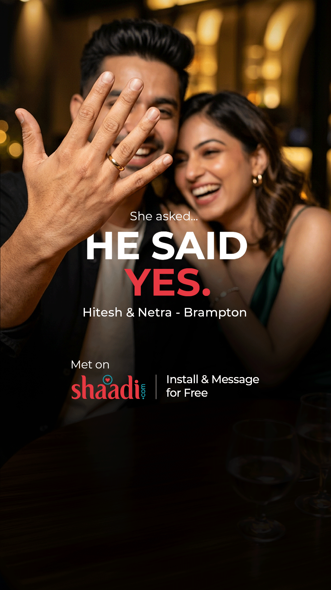 Shaadi.com Facebook ad