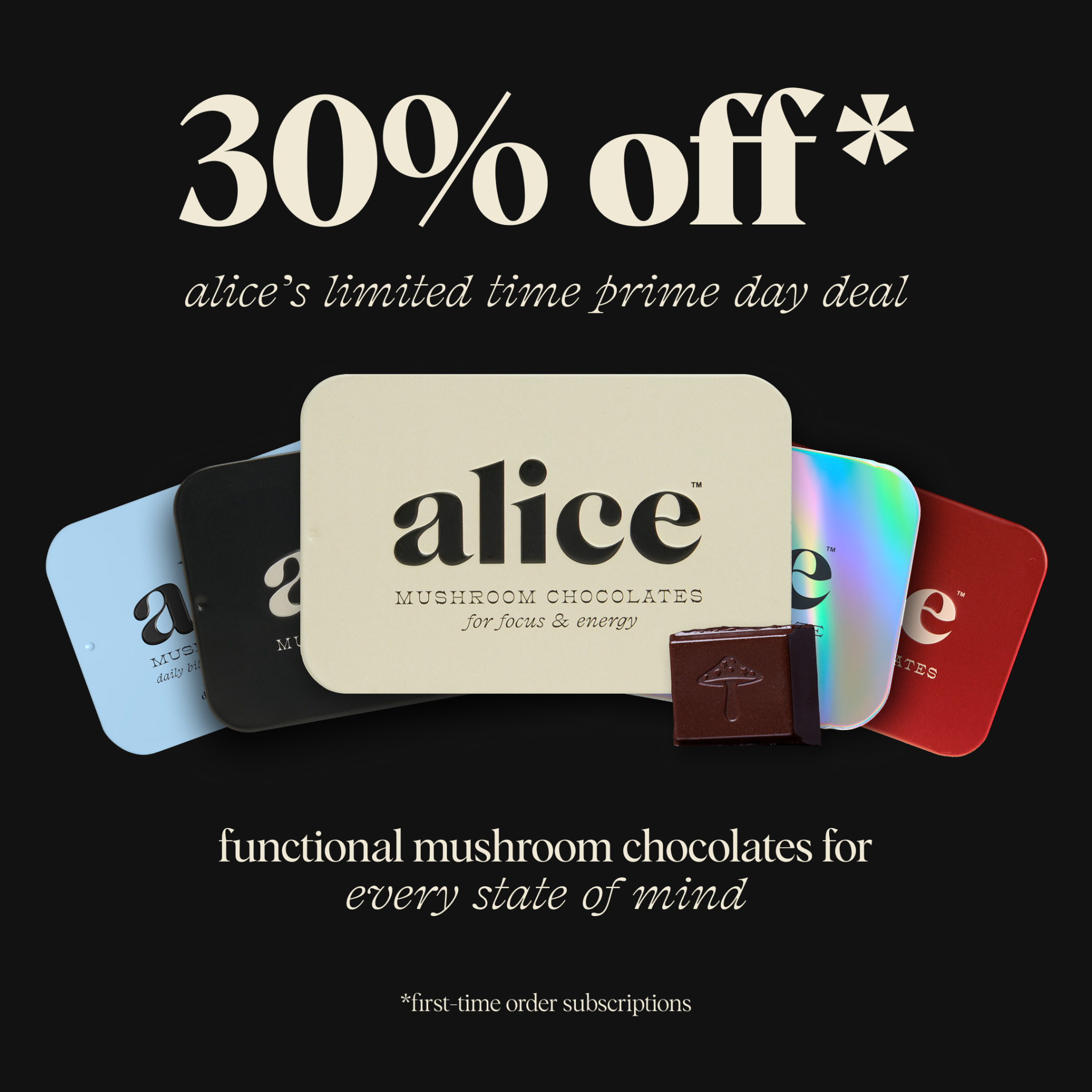 Alice Mushrooms Facebook ad