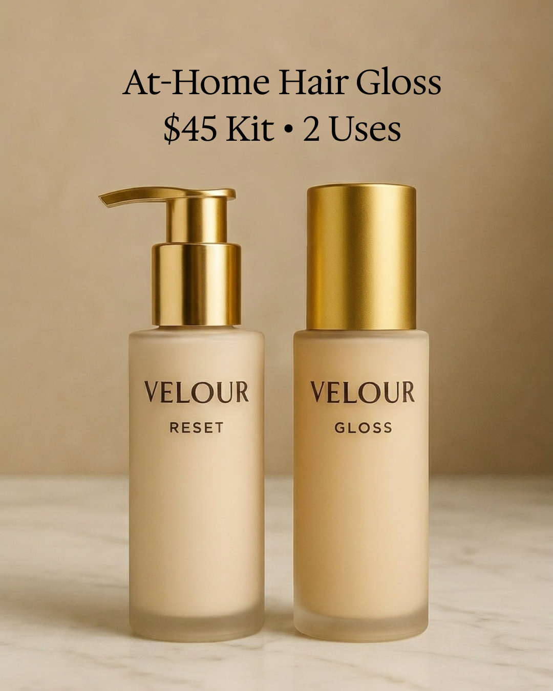 Velour Hair Kits Facebook ad from Mar 28, 2026