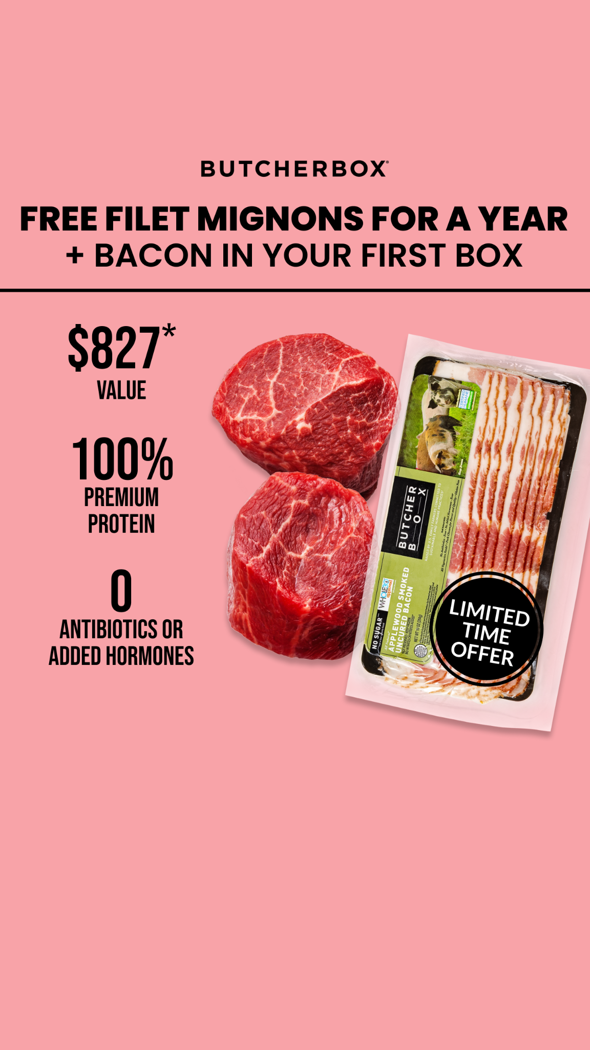 ButcherBox Facebook ad