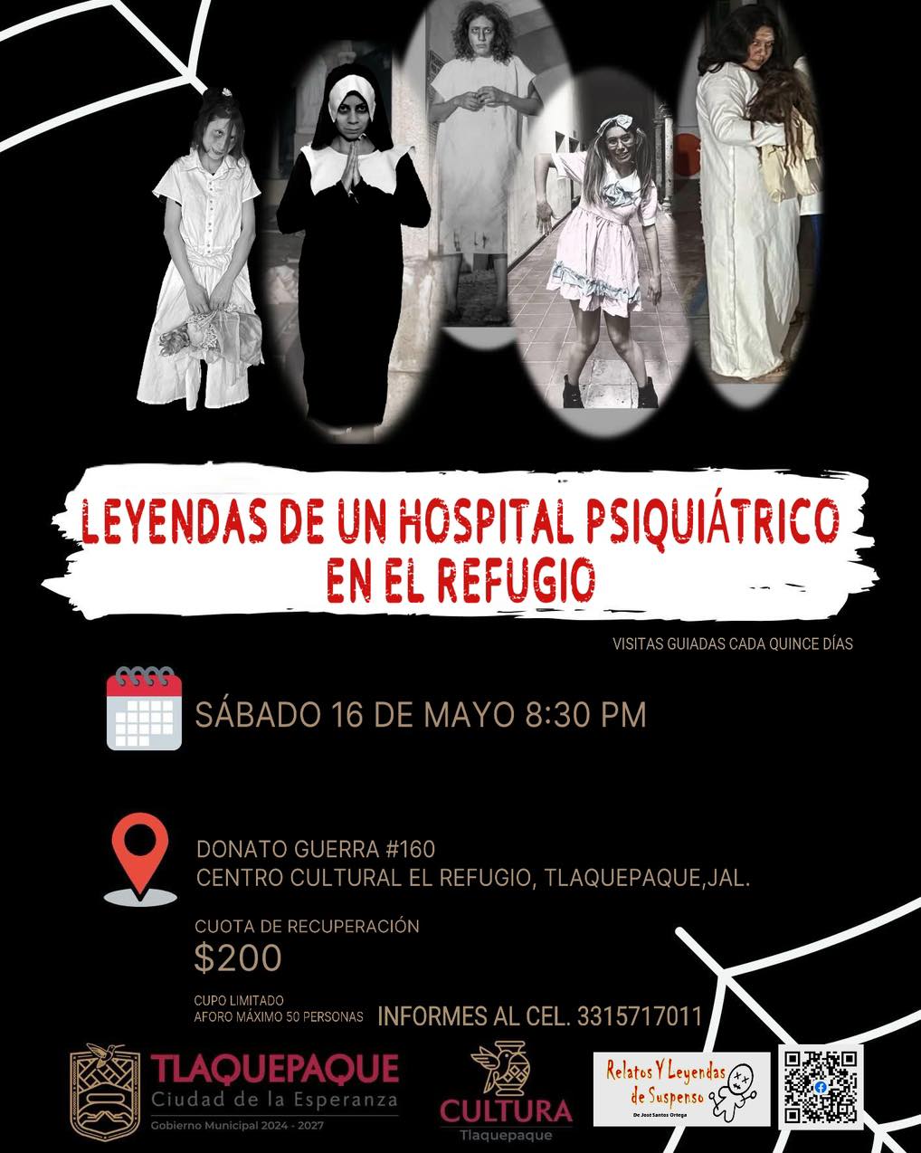 El Hospital Psiquiatrico Facebook ad: VISITA GUIADA EN EL CENTRO CULTURAL EL REFUGIO…