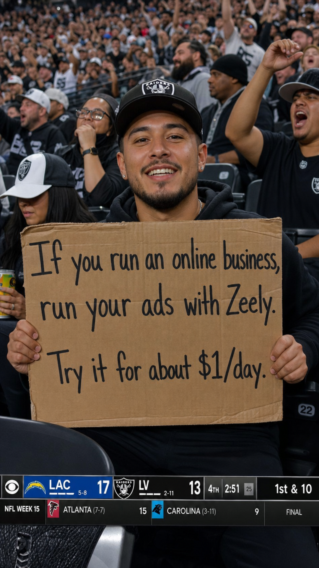 Zeely Facebook ad