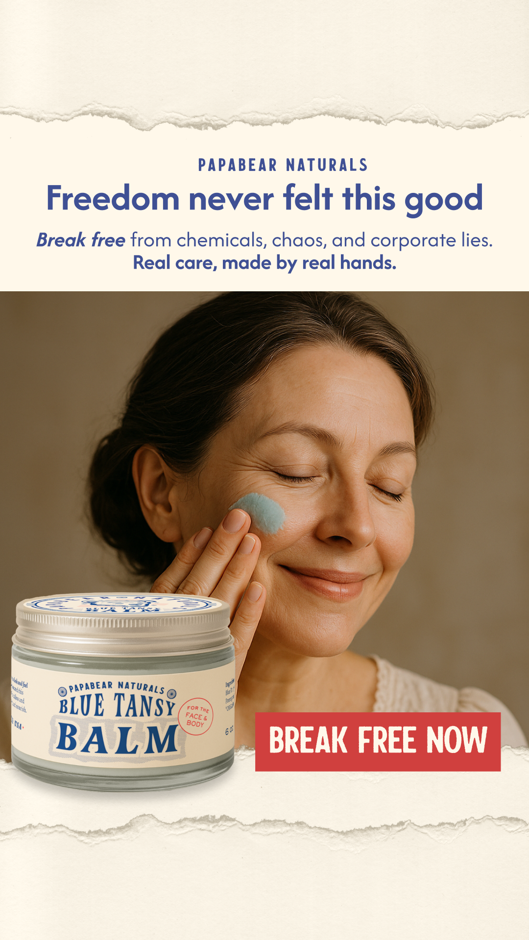 Papabear Naturals Facebook ad