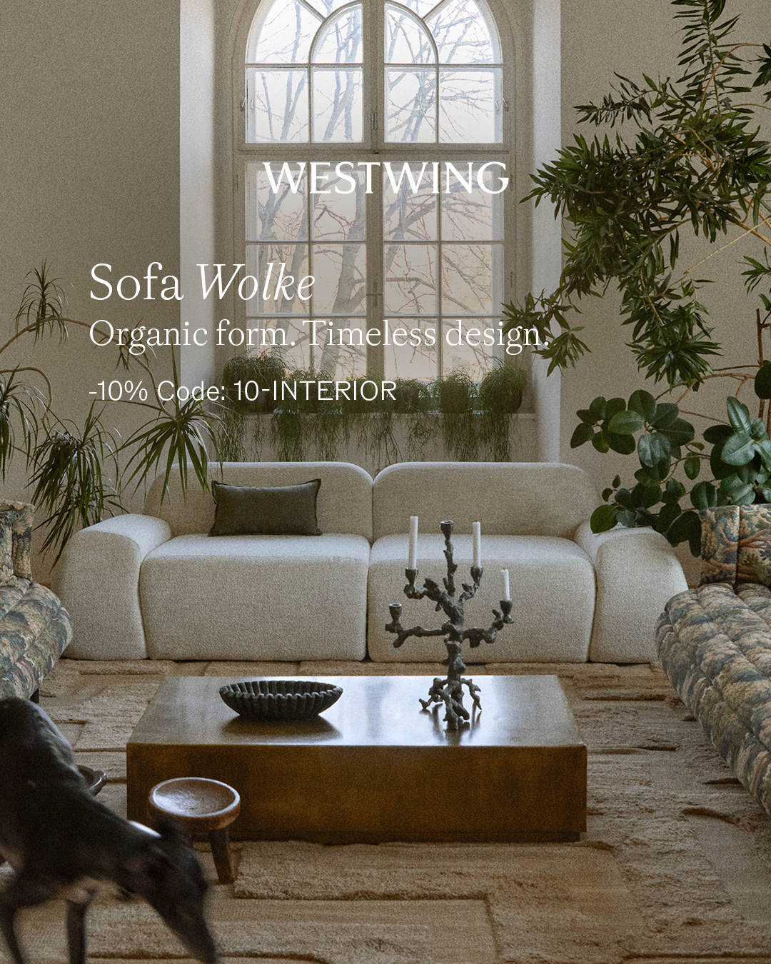 Westwing.at Facebook ad: Sofa Wolke