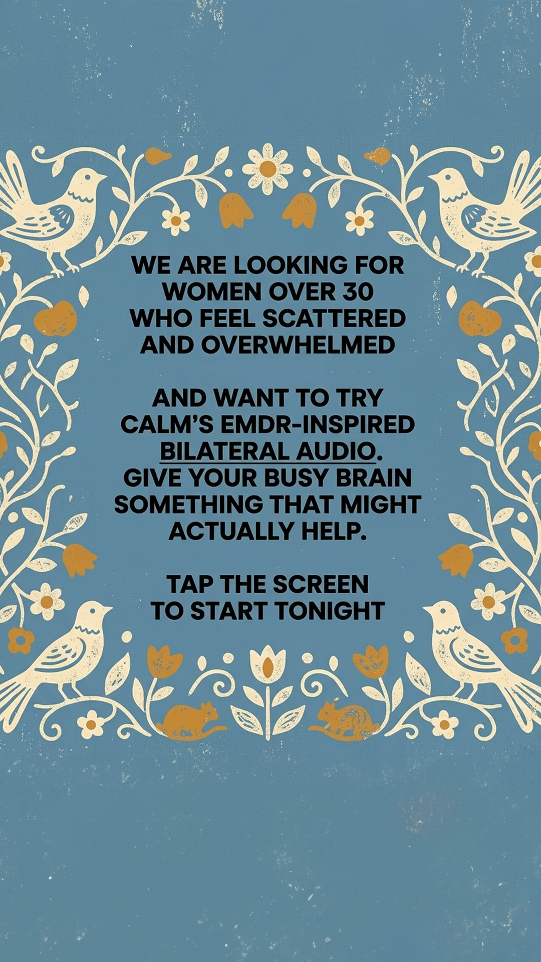 EMDR-inspired Bilateral Stimulation Facebook ad