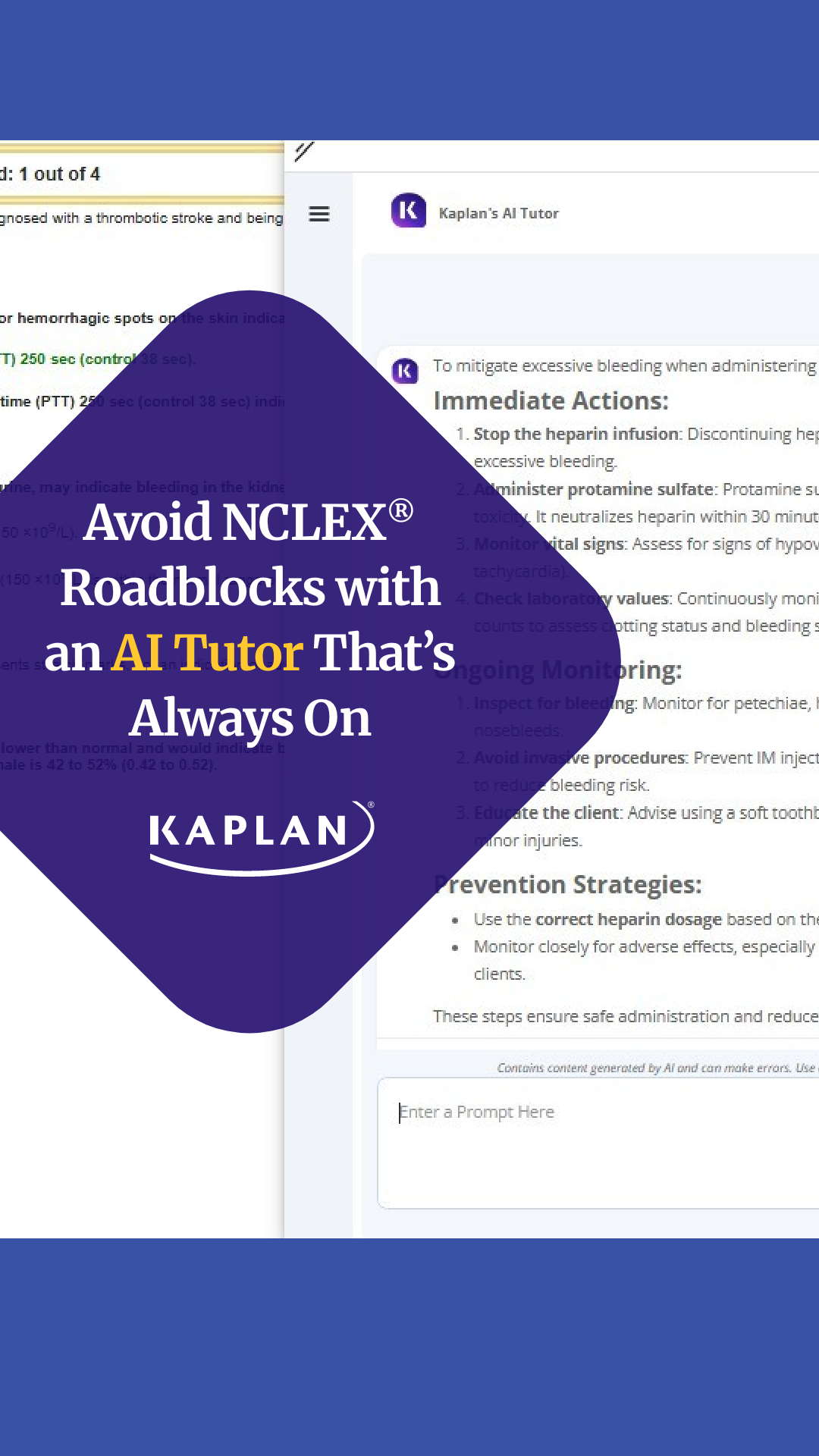 Kaplan NCLEX Prep Facebook ad from Sep 16, 2026
