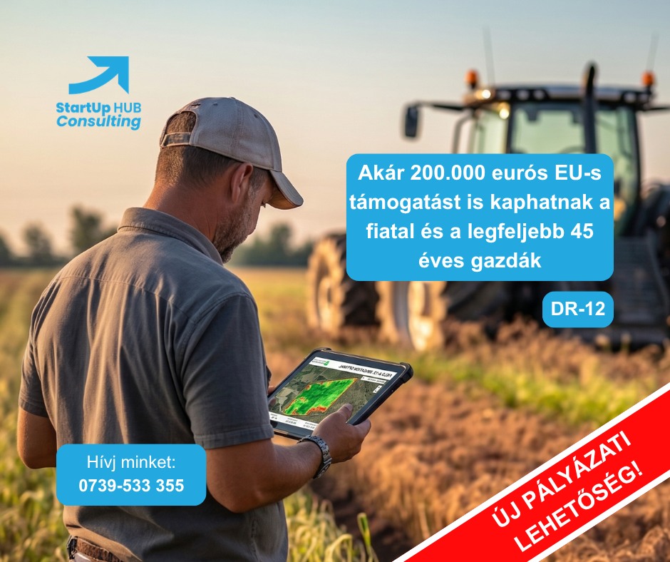 StartUp HUB Facebook ad: Beruházás a fiatal és a legfeljebb 45 éves…