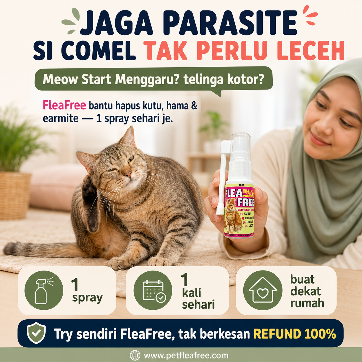 Pet Flea Free Facebook ad