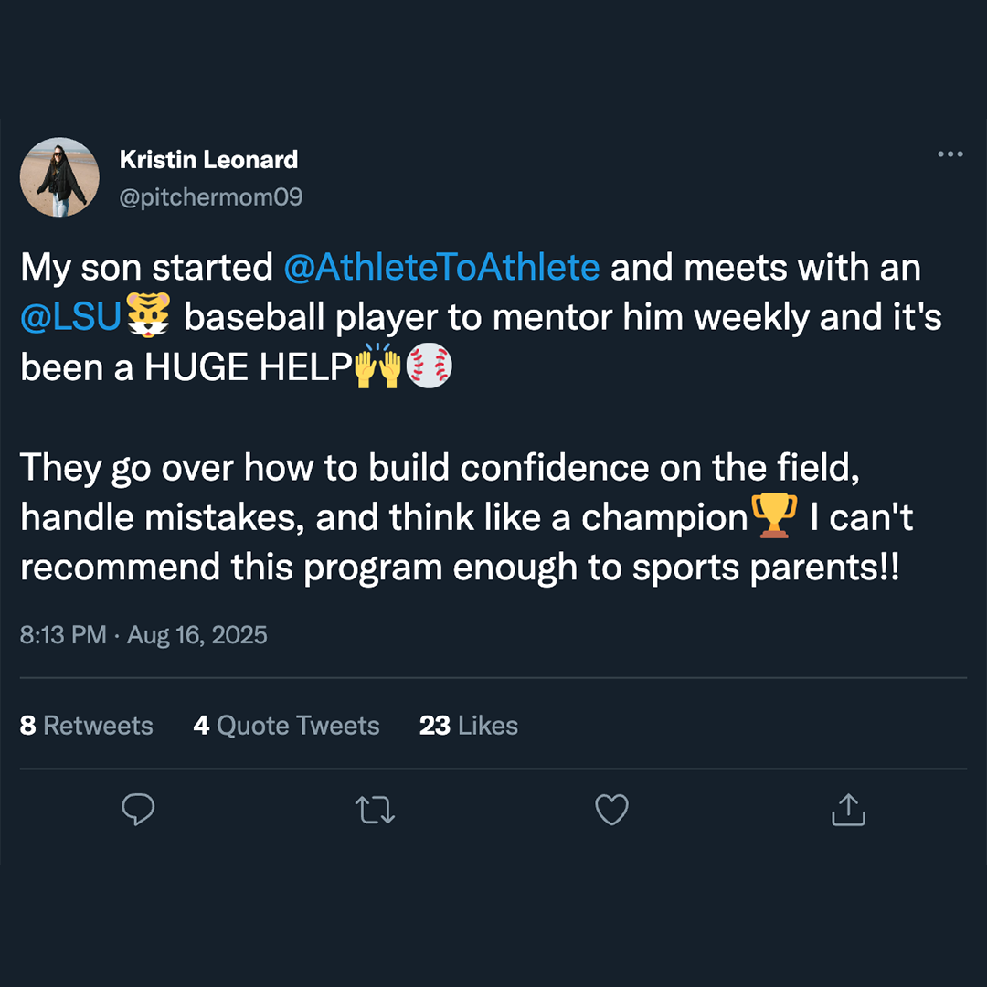 Athlete To Athlete Facebook ad