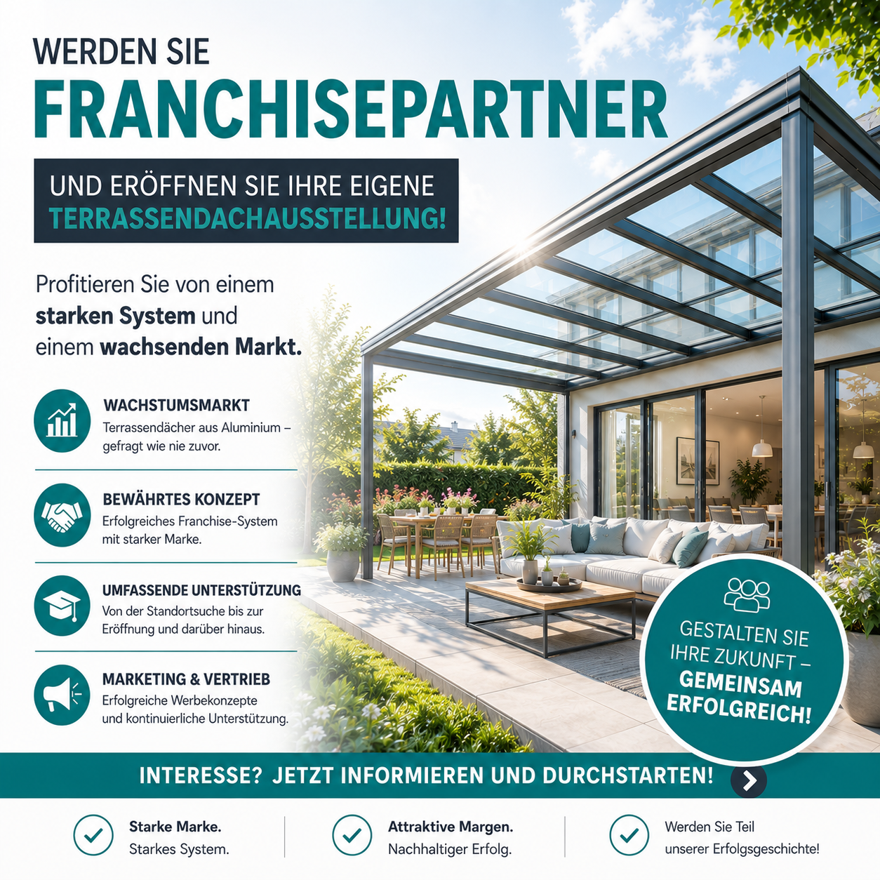 Terrassendach A S Aluminium Systems GmbH Facebook ad: Jetzt durchstarten!