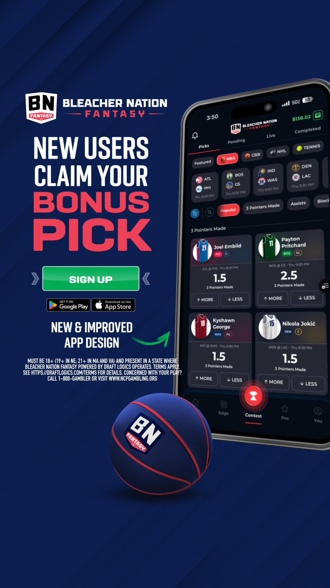 Bleacher Nation Fantasy  Facebook ad
