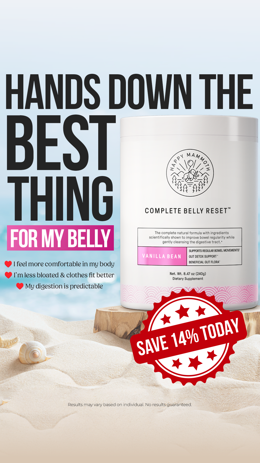 Happy Mammoth Facebook ad