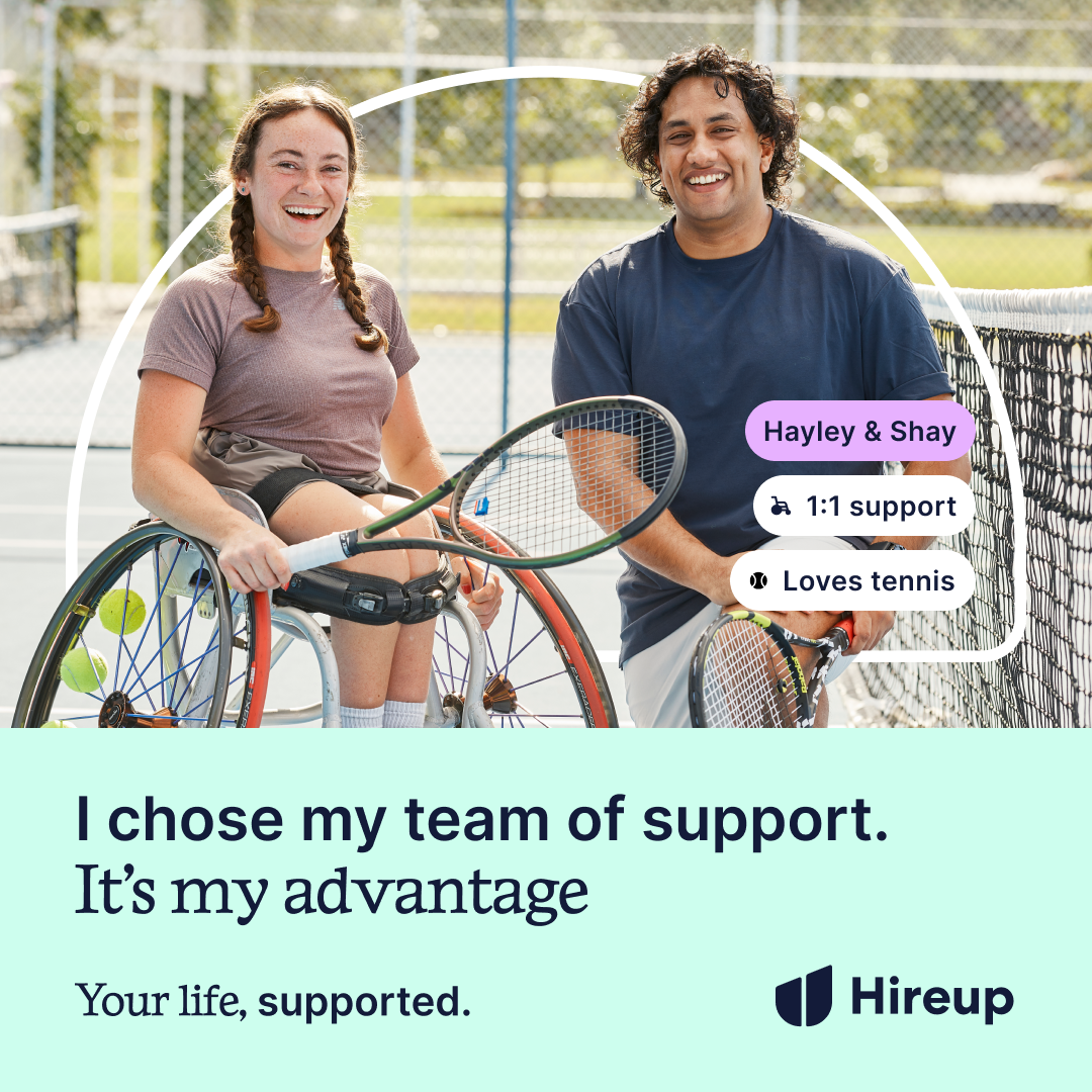 Hireup Facebook ad