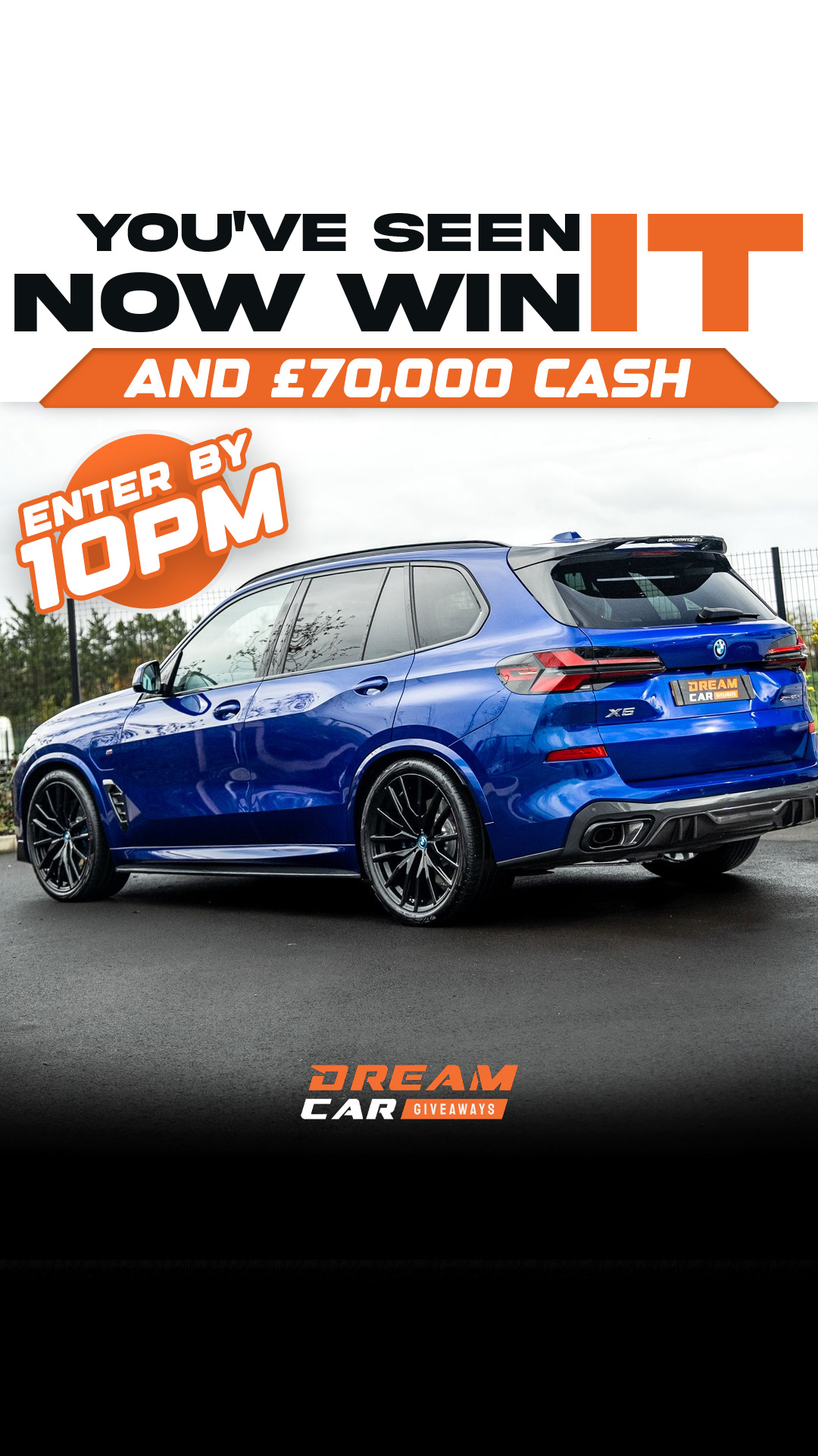 Dream Car Giveaways Facebook ad