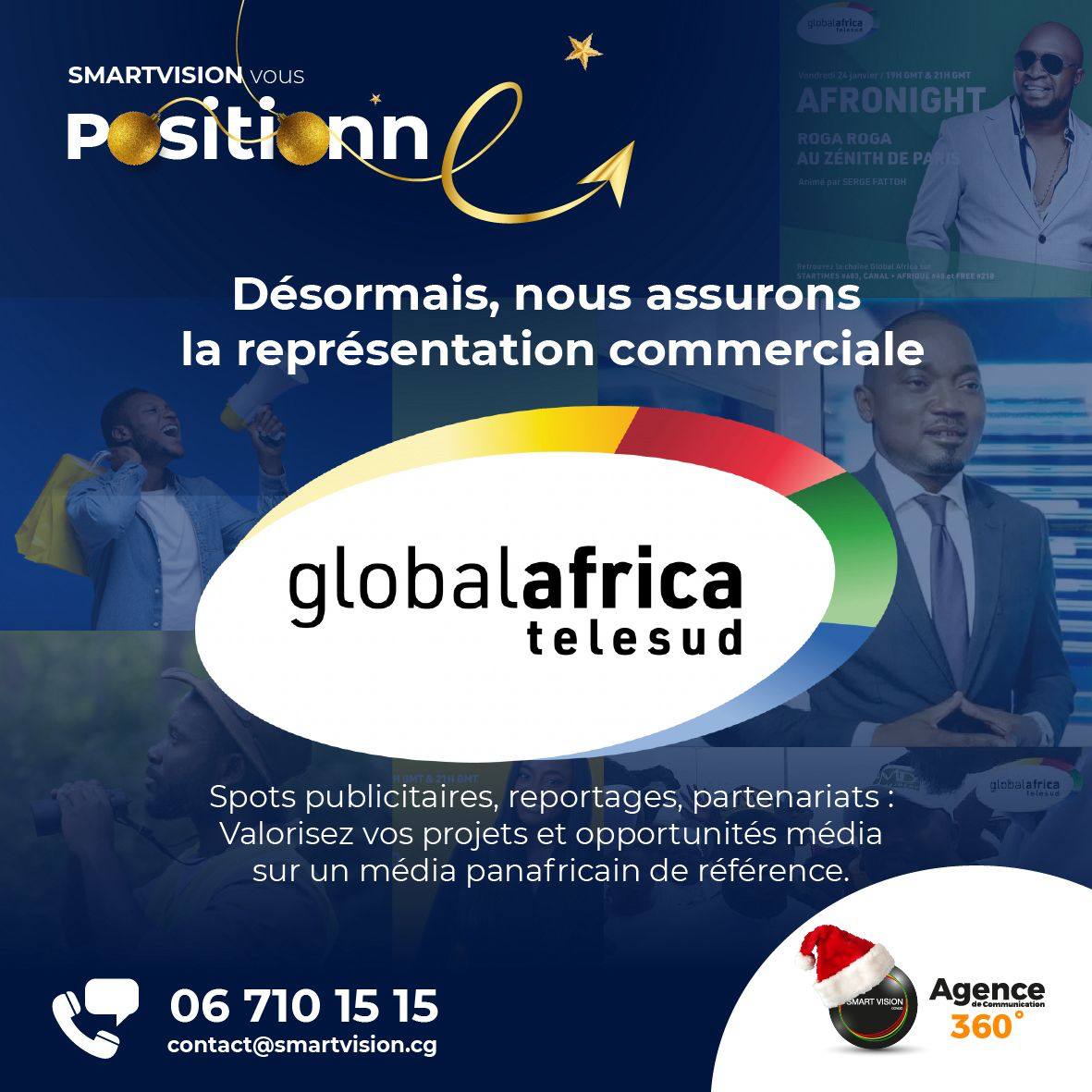 Smart vision Congo Facebook ad: SMART VISION vous positionne sur Global Africa Telesud…