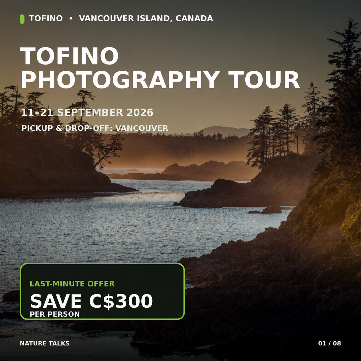 Nature Talks Photo Festival Facebook ad