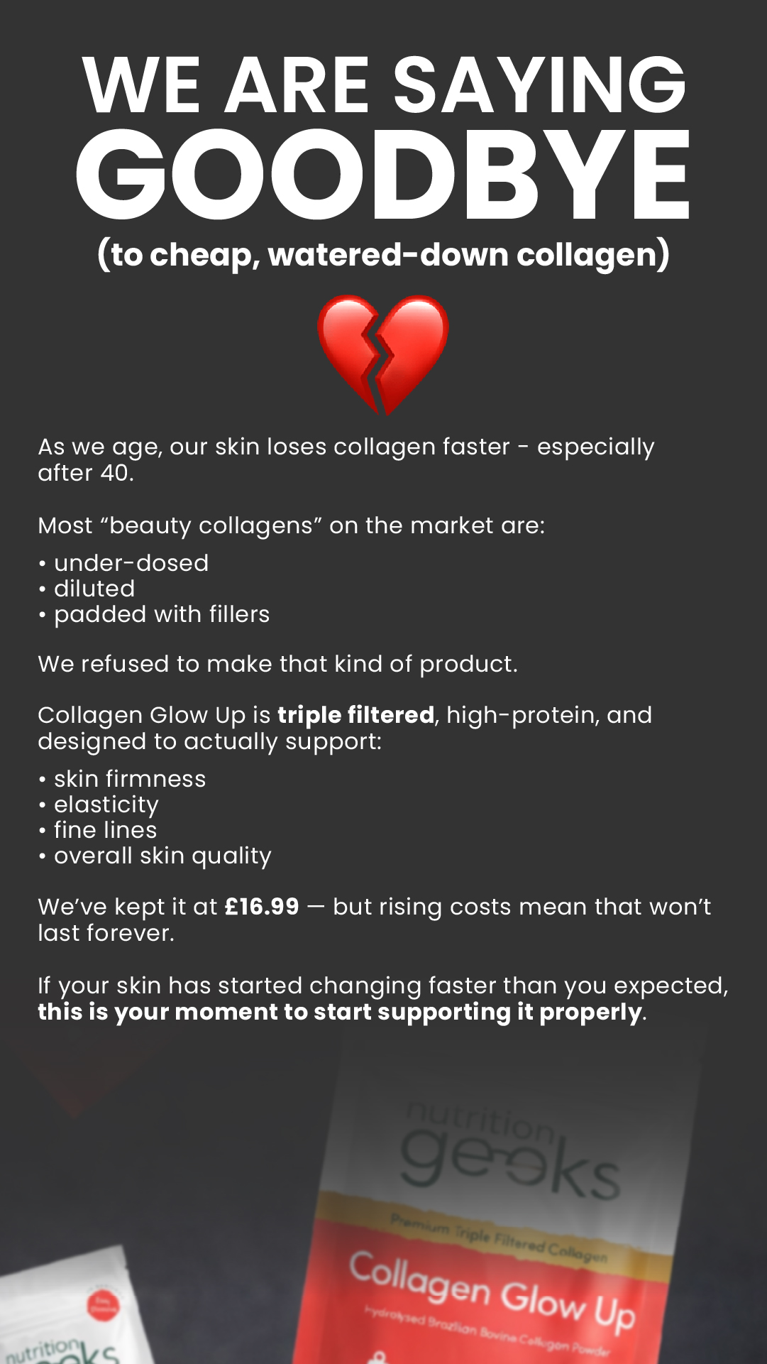 Nutrition Geeks Facebook ad