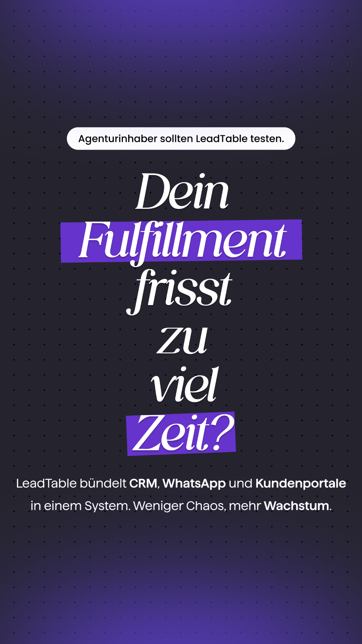 LeadTable - Agentursoftware Facebook ad