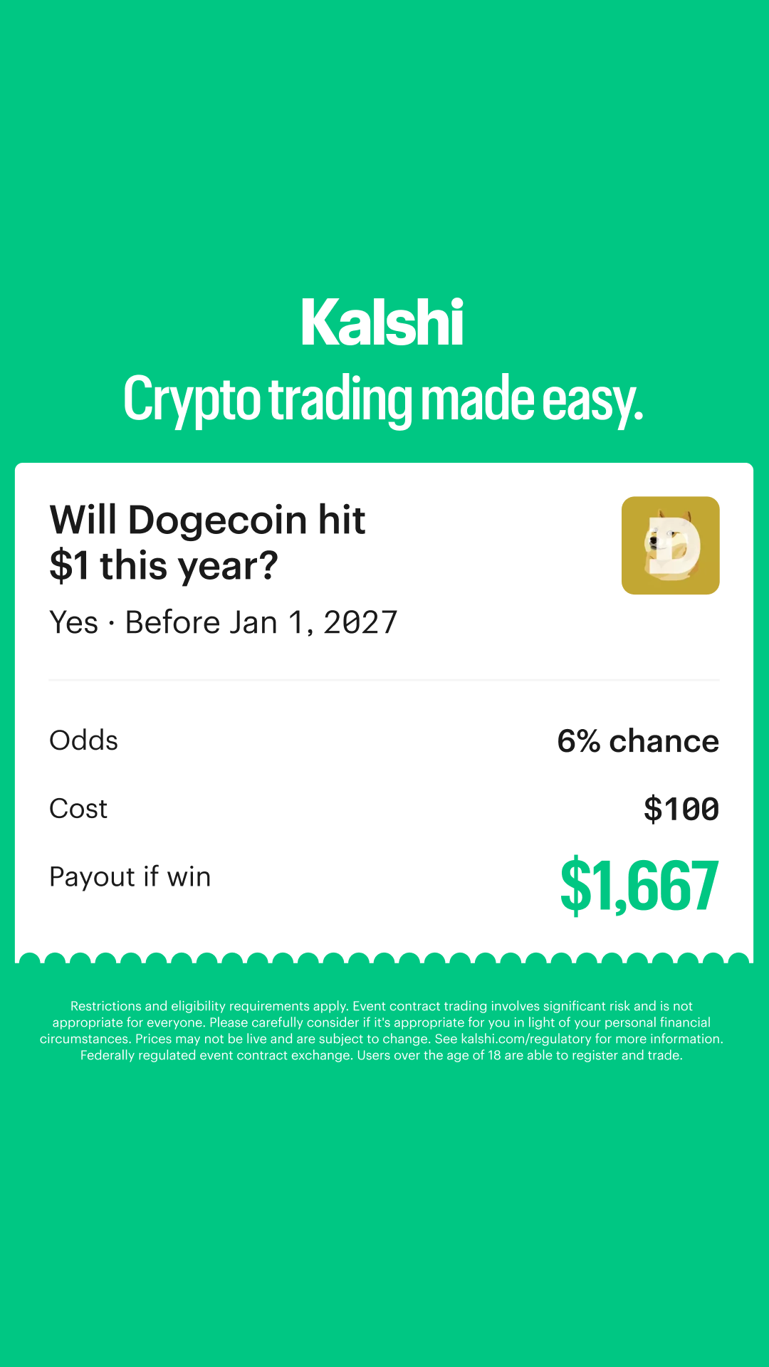 Kalshi - Trade the Headlines Facebook ad