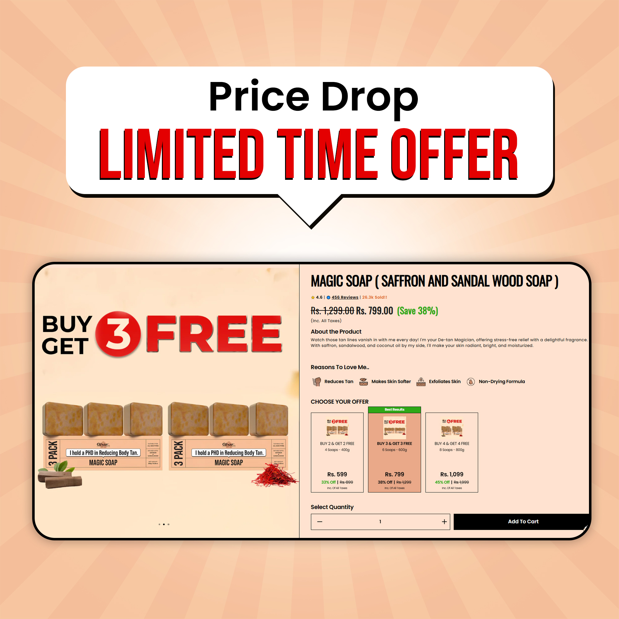 The Ghar Soaps Facebook ad