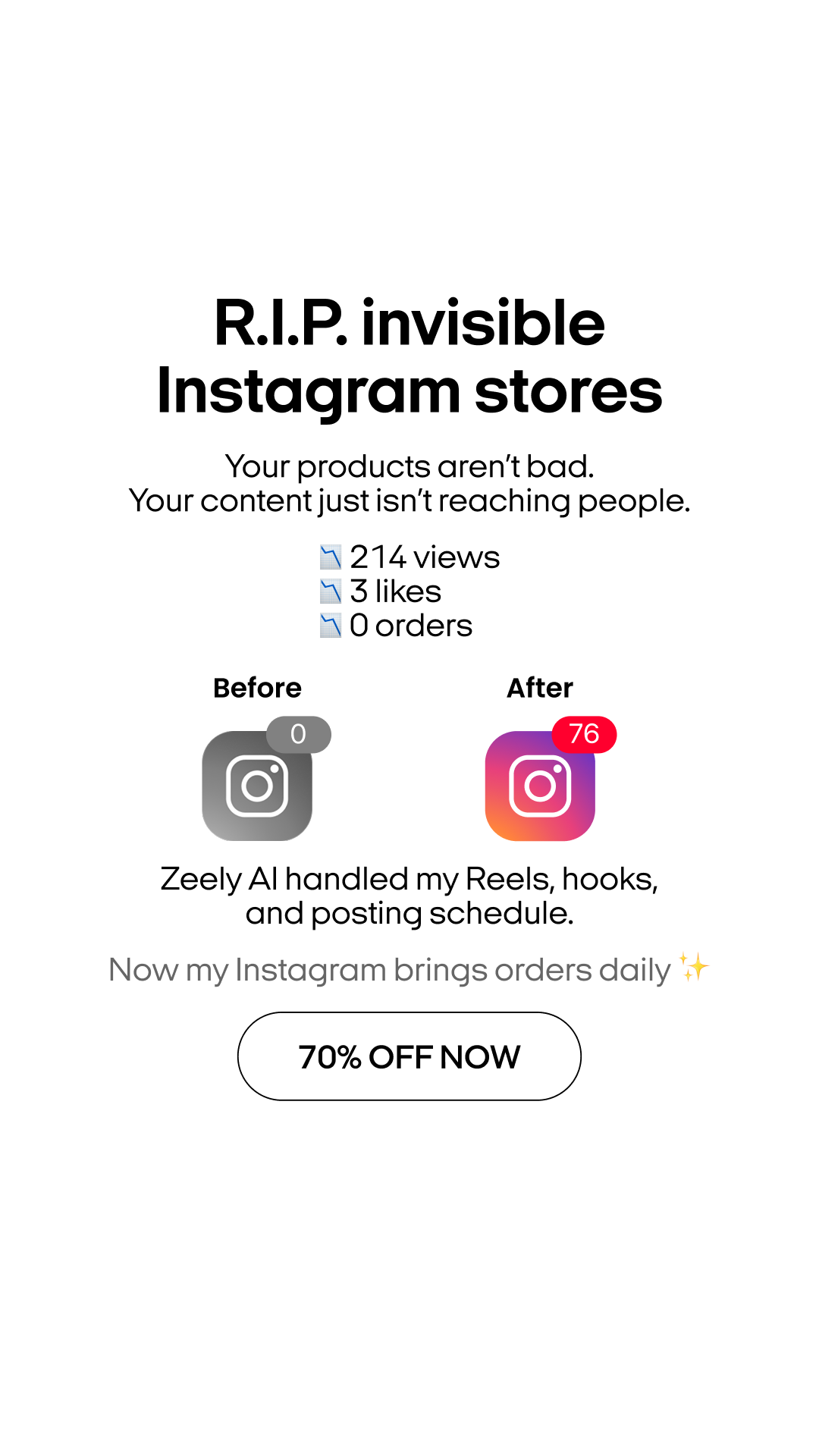 Zeely Facebook ad