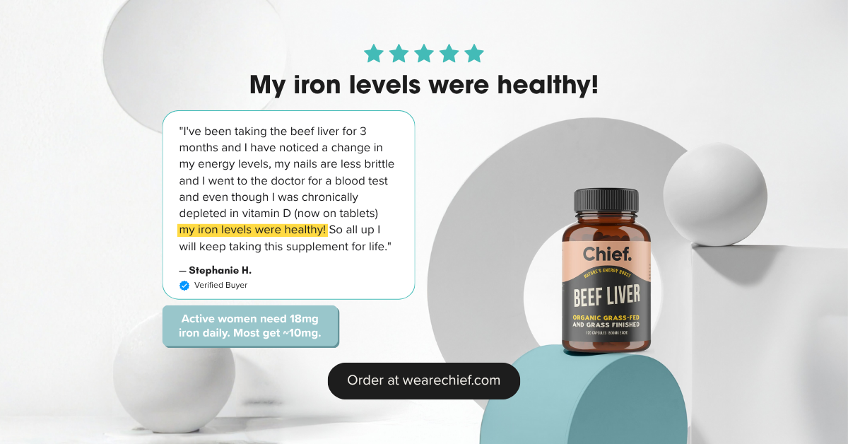 Chief Nutrition Facebook ad
