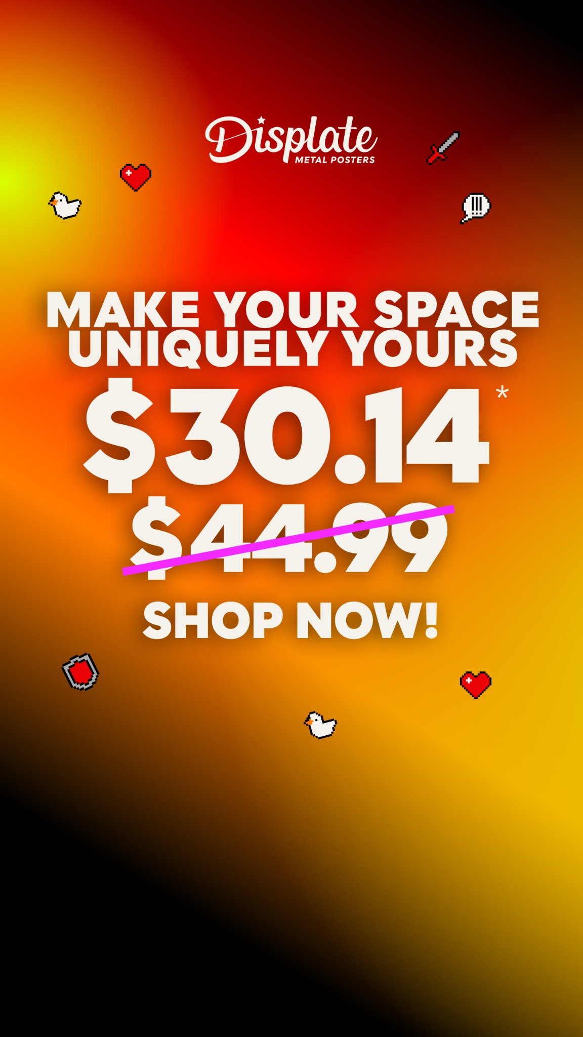 Displate Facebook ad
