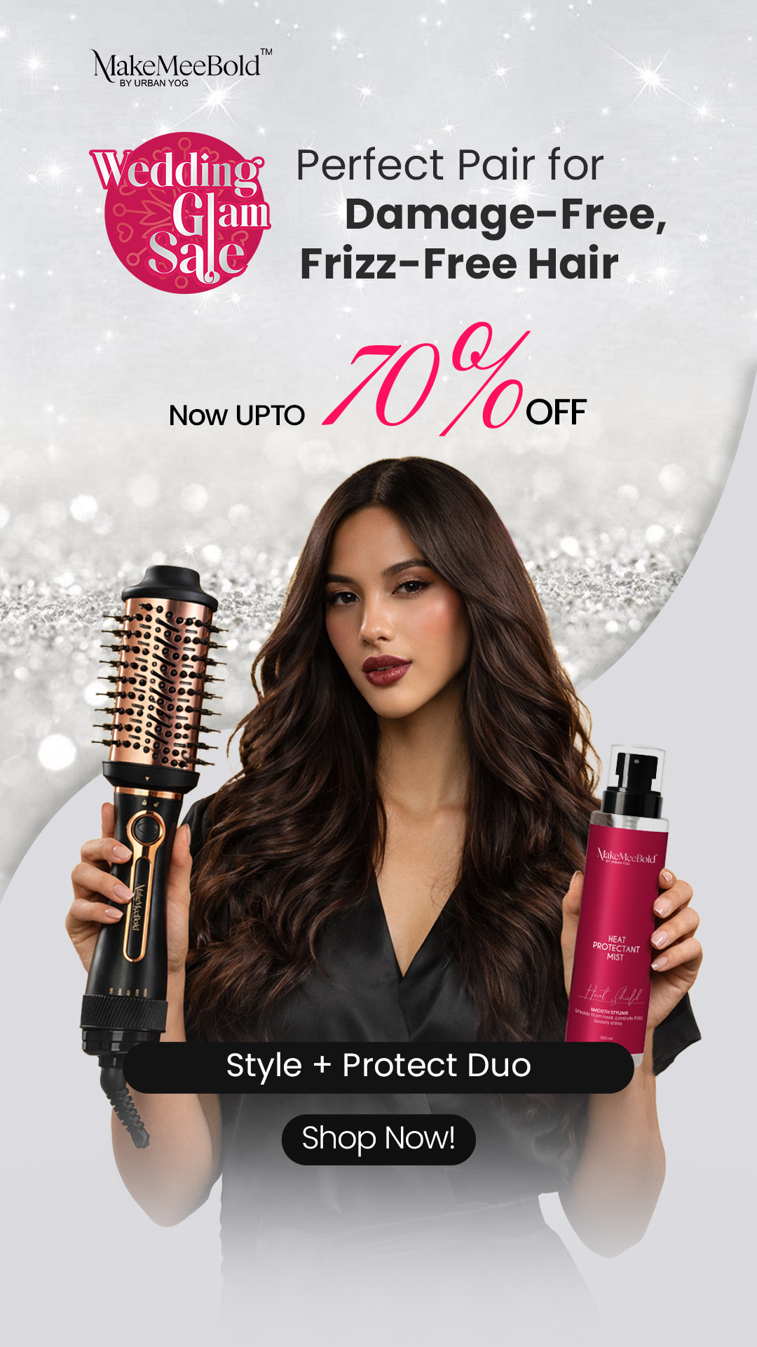 MakeMeebold Hair Styling Facebook ad