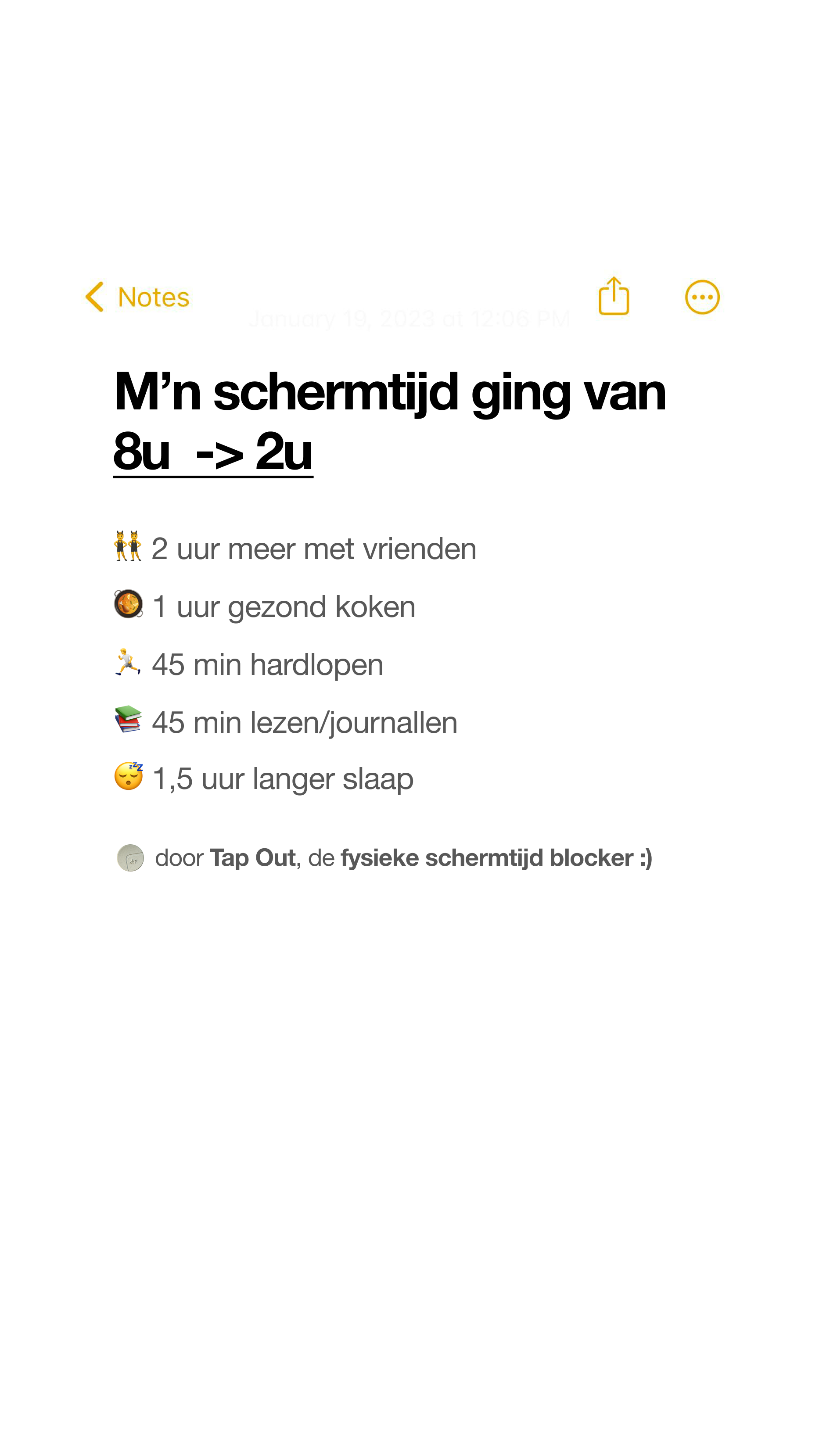 Tap Out Facebook ad