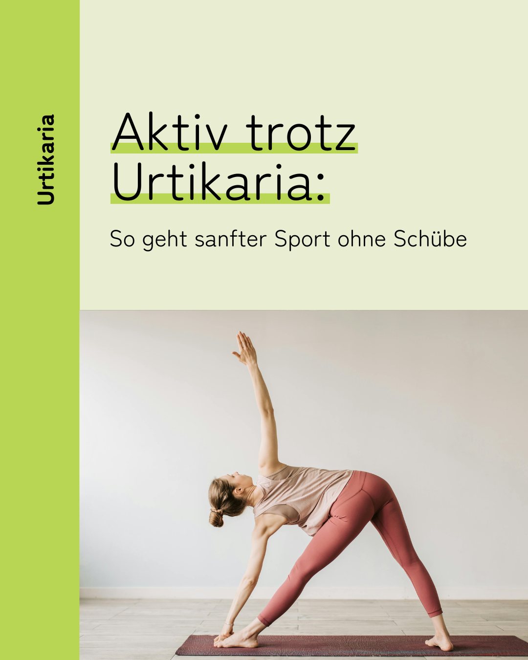 Hautwende Facebook ad: Aktiv trotz Urtikaria!