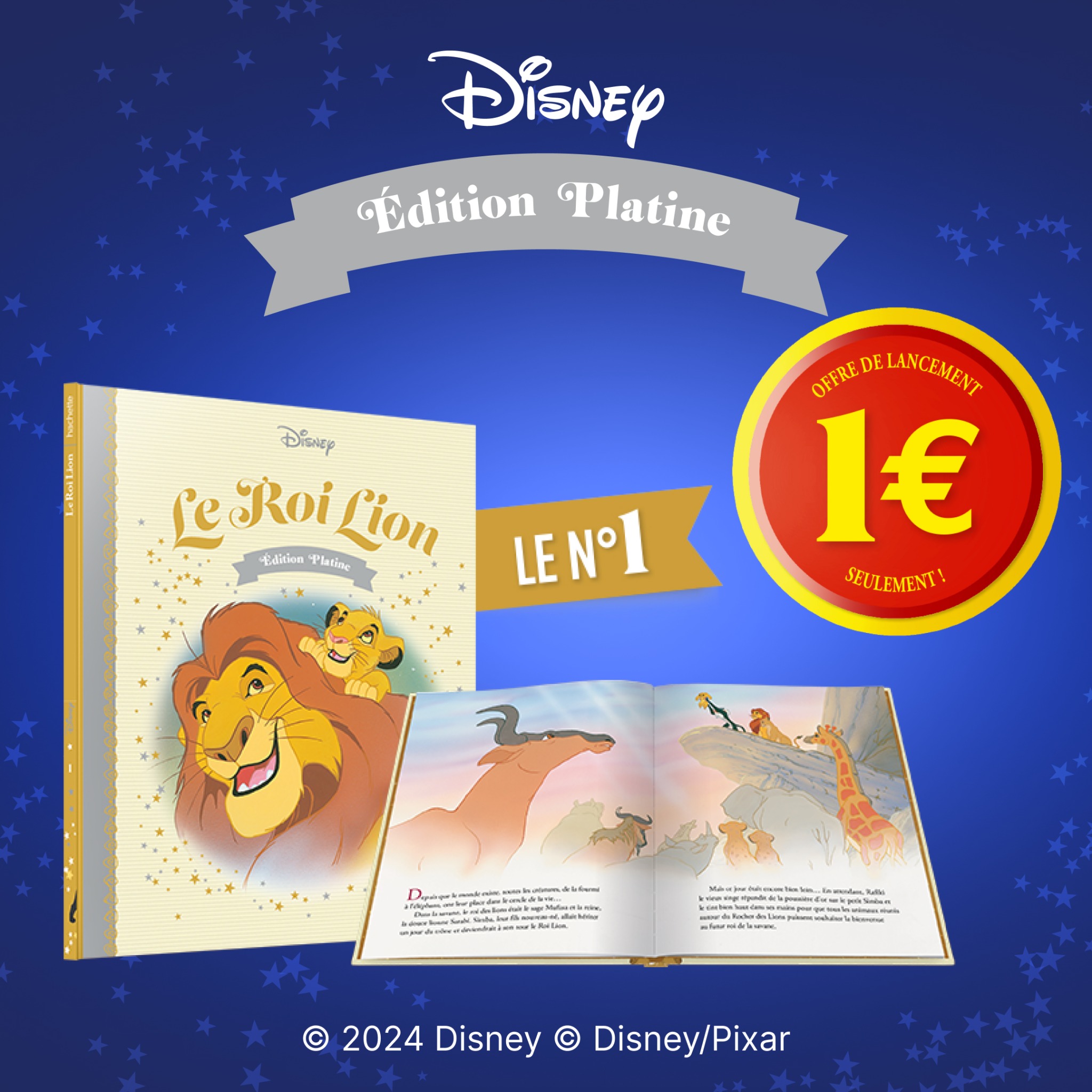 Hachette Collections Facebook ad: Disney Édition Platine