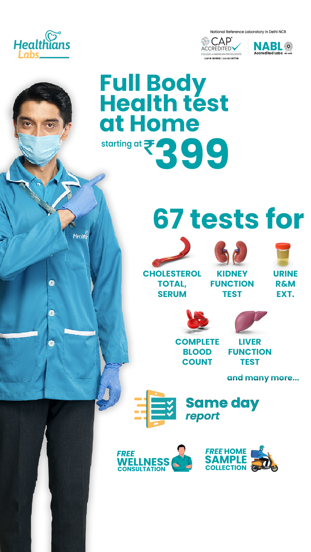 Healthians Facebook ad