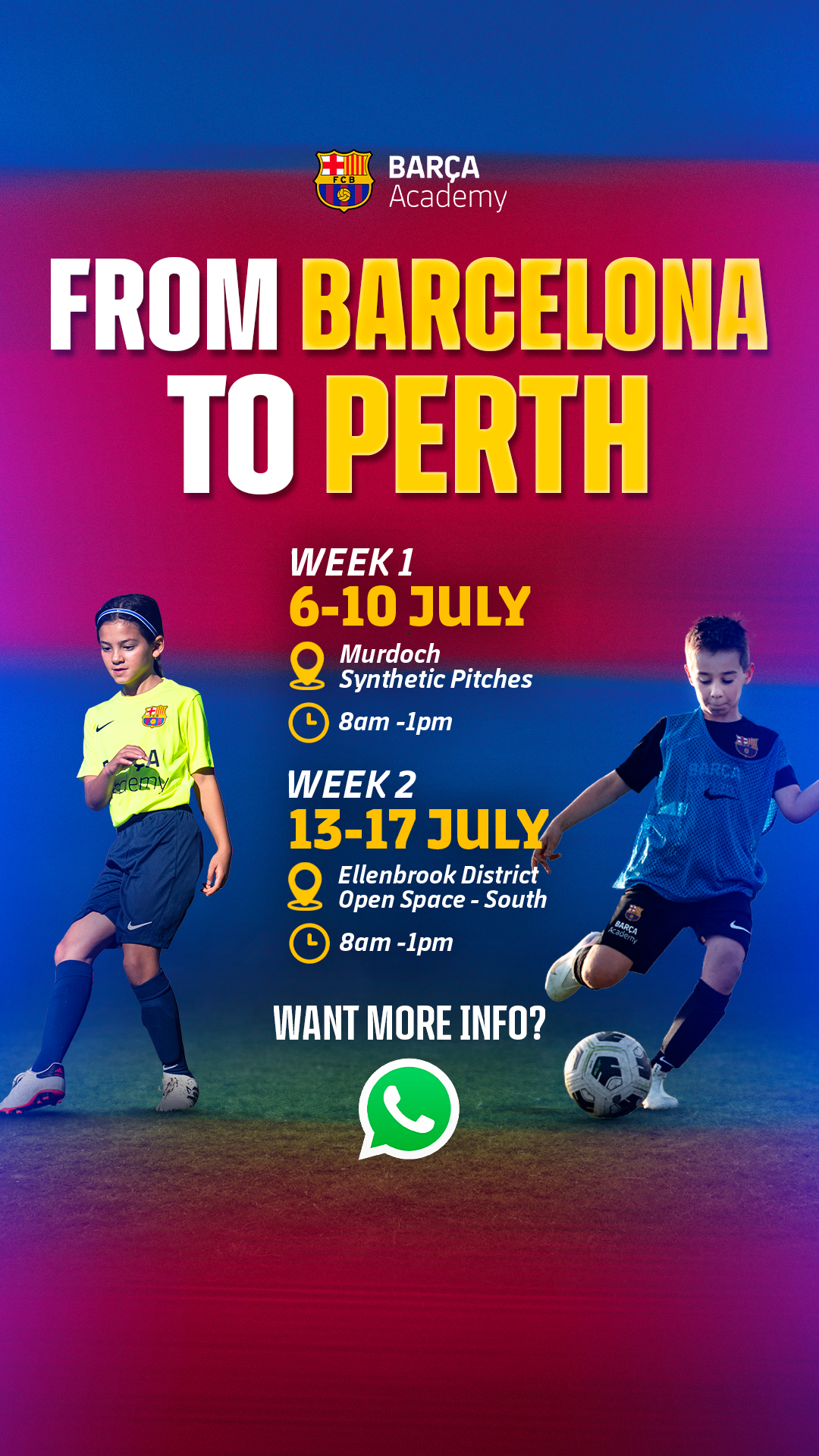 Barça Academy Australia & New Zealand Facebook ad