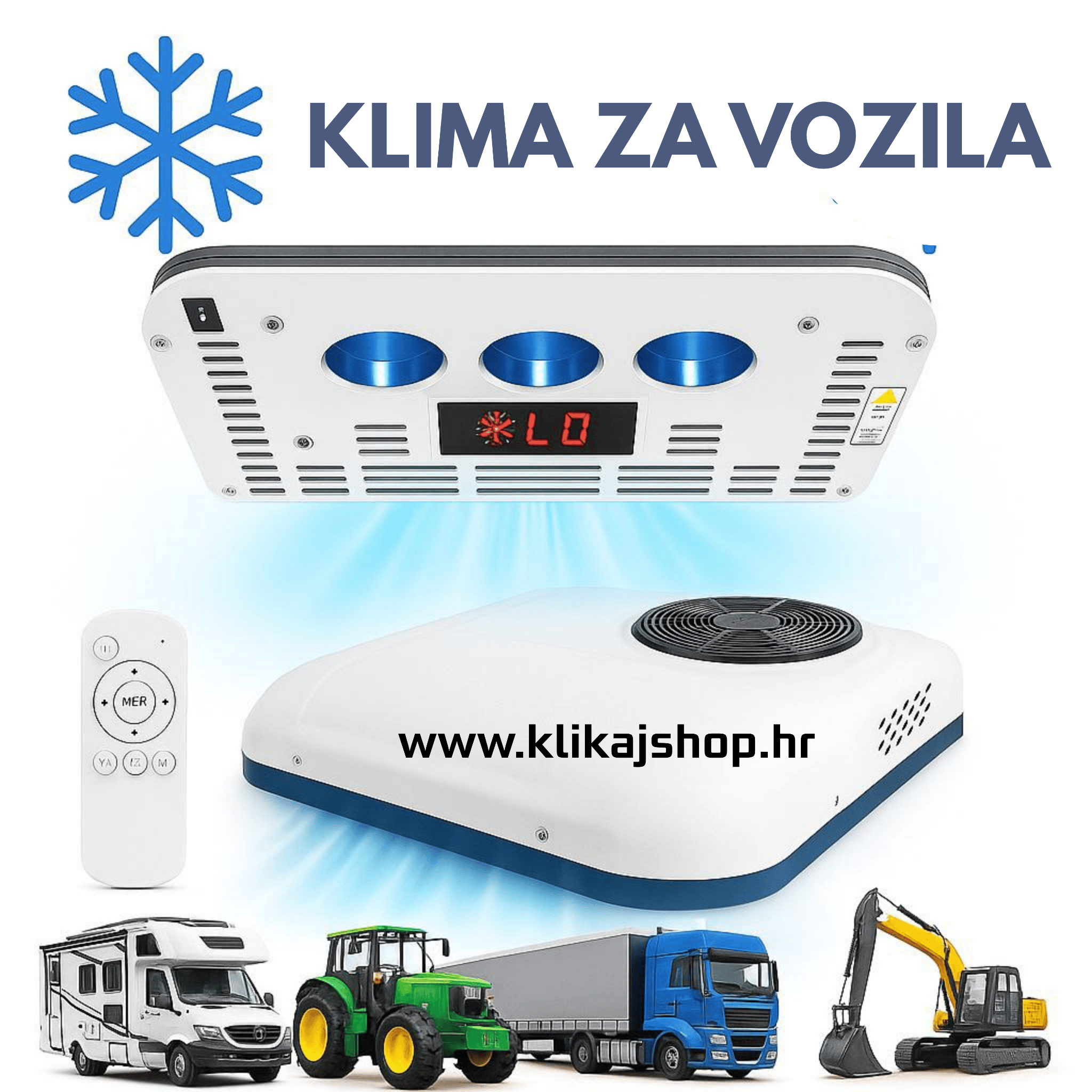 Klikaj Shop Facebook ad: KROVNA KLIMA ZA RADNE STROJEVE KAMIONE TRAKTORE KAMPERE