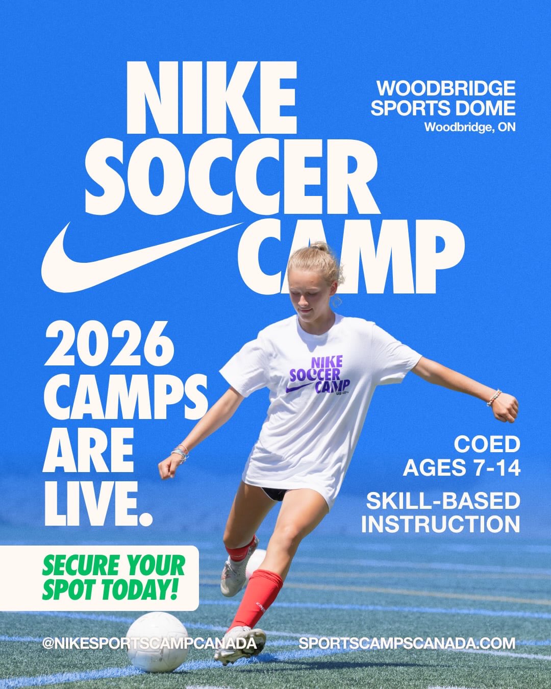 Woodbridge Sports Dome Facebook ad: Homepage - Woodbridge Sports Dome