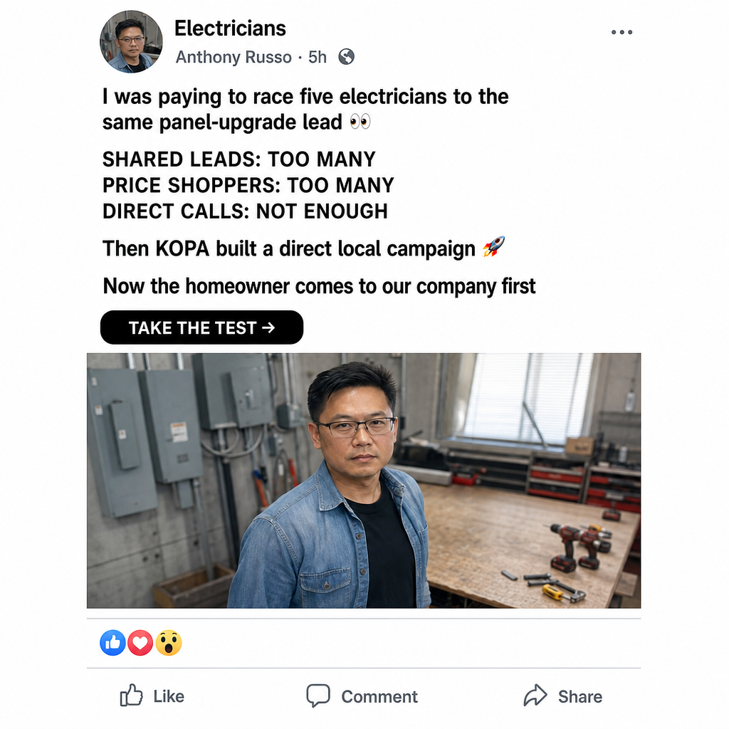 kopa.ai Facebook ad