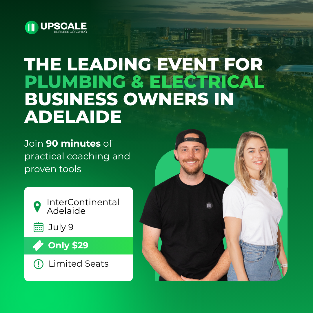 UpScale Tradie Business Coaching Facebook ad