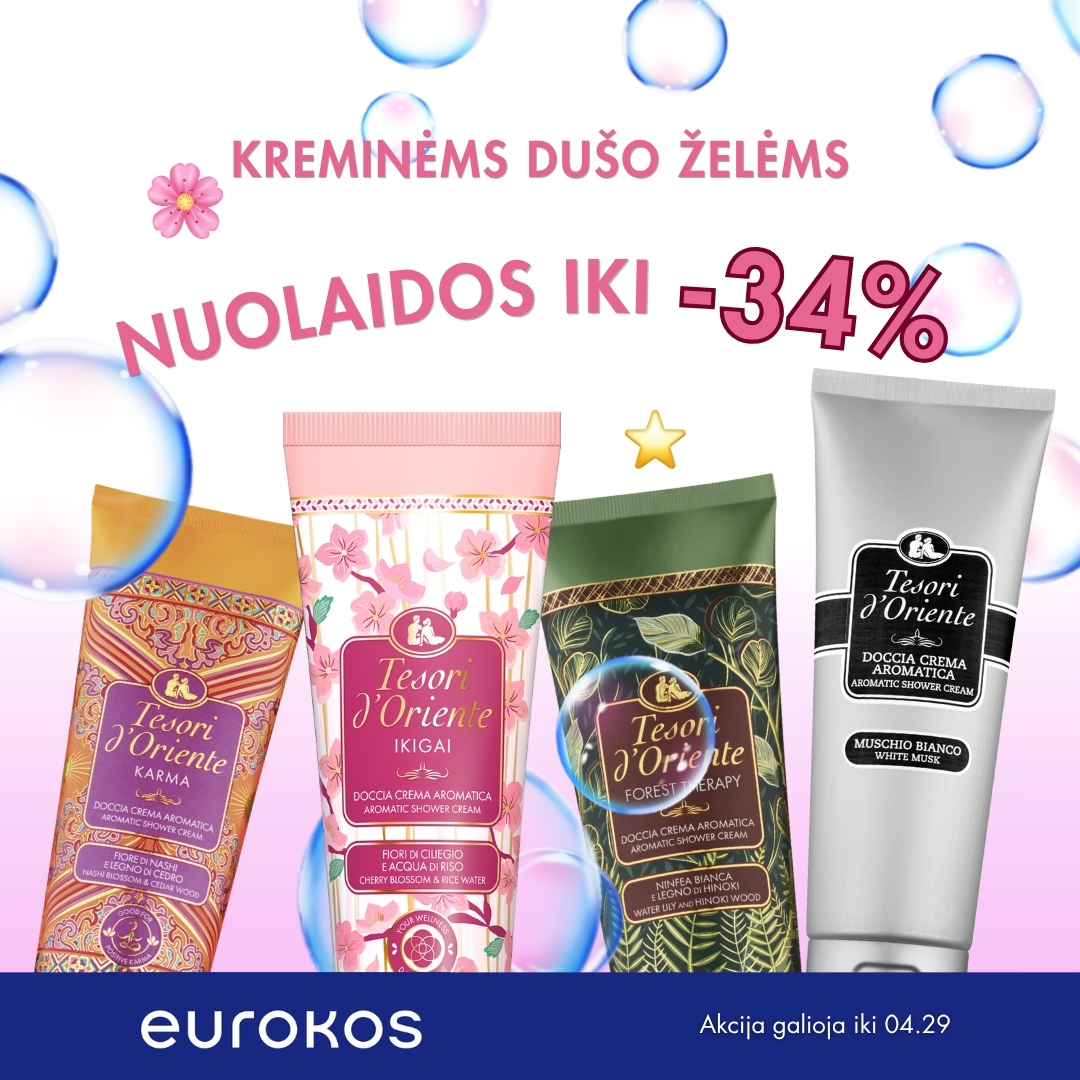 Tesori d'Oriente Lietuva Facebook ad: Kreminė tekstūra, kuri virsta švelniomis, šilkinėmis…
