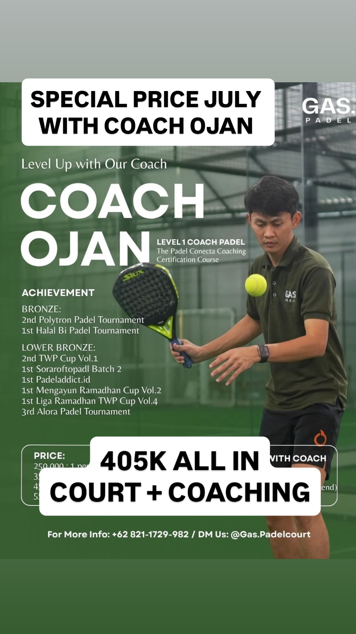 GAS Padel Court  Facebook ad