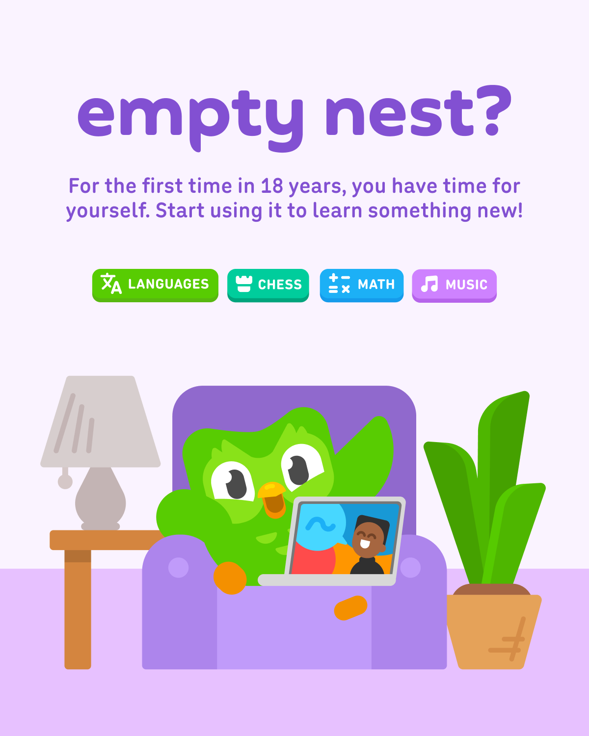 Duolingo Facebook ad